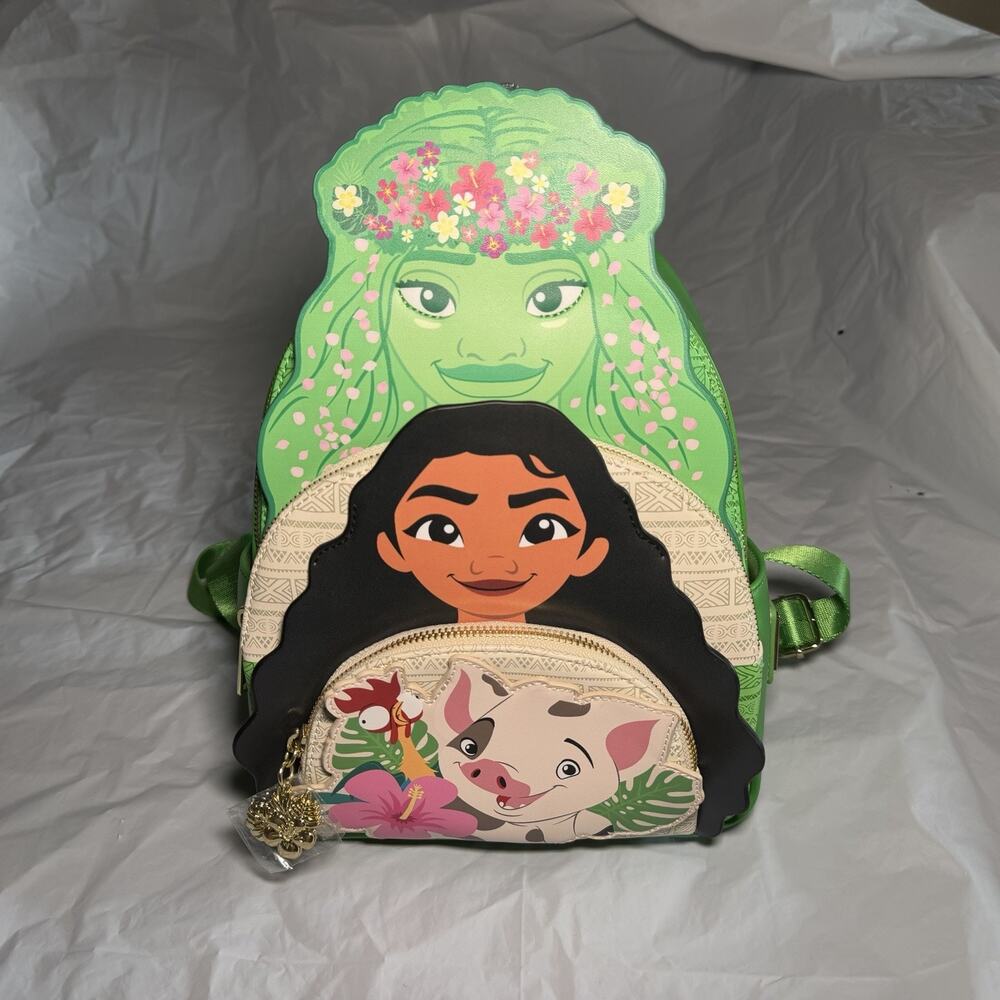 Loungefly Disney Moana And Friends Trio Backpack - Brand New